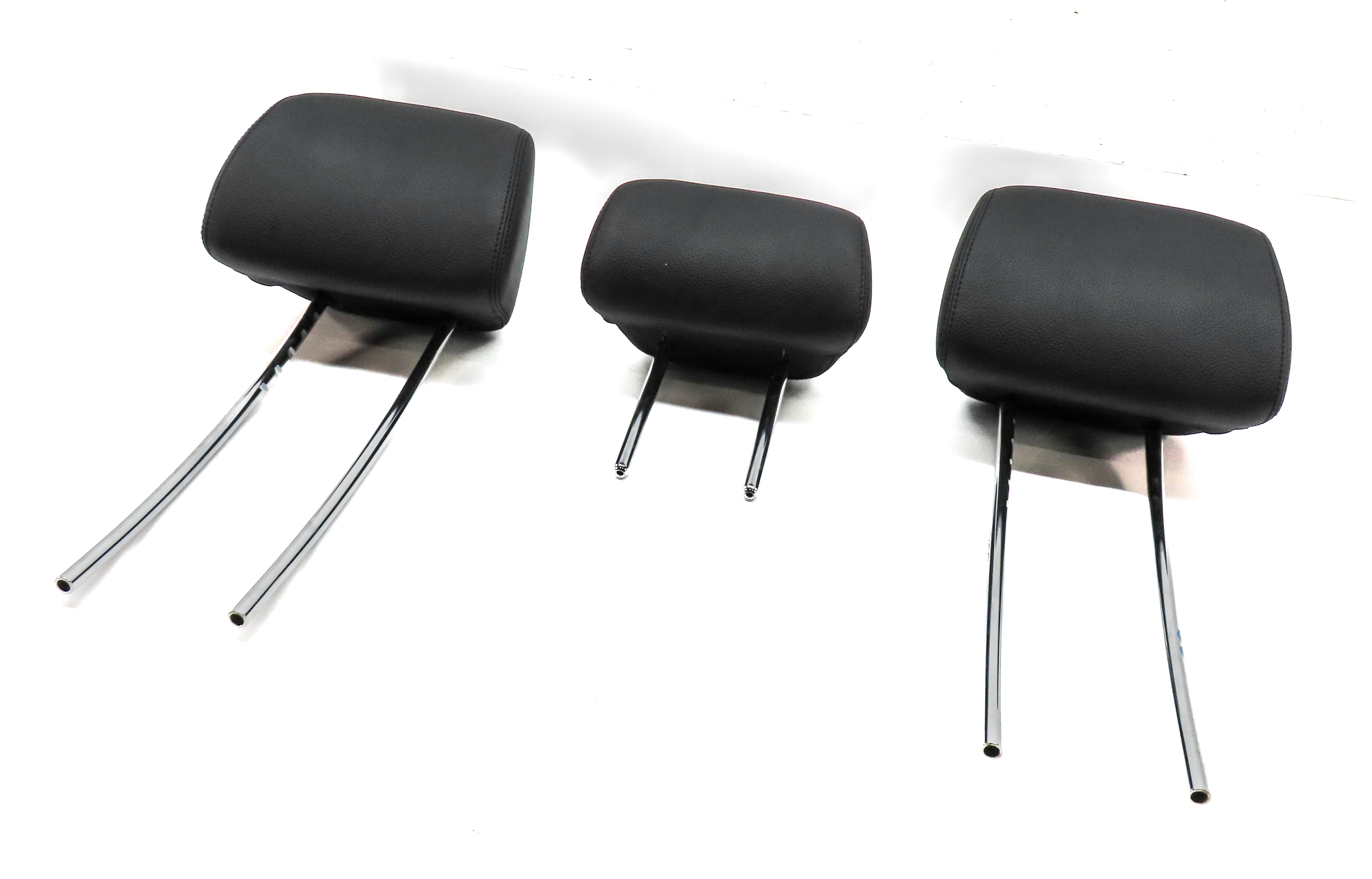 10-16 MERCEDES E CLASS W212 REAR LEFT CENTER RIGHT SEAT HEADREST SET/3 (BLACK) — exact item pictured